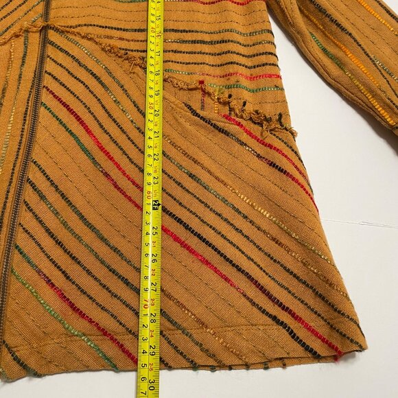 Soft‎ Surroundings Kinsale Boucle Striped Jacket Top Boho Lagenlook Womens Large - Picture 10 of 10